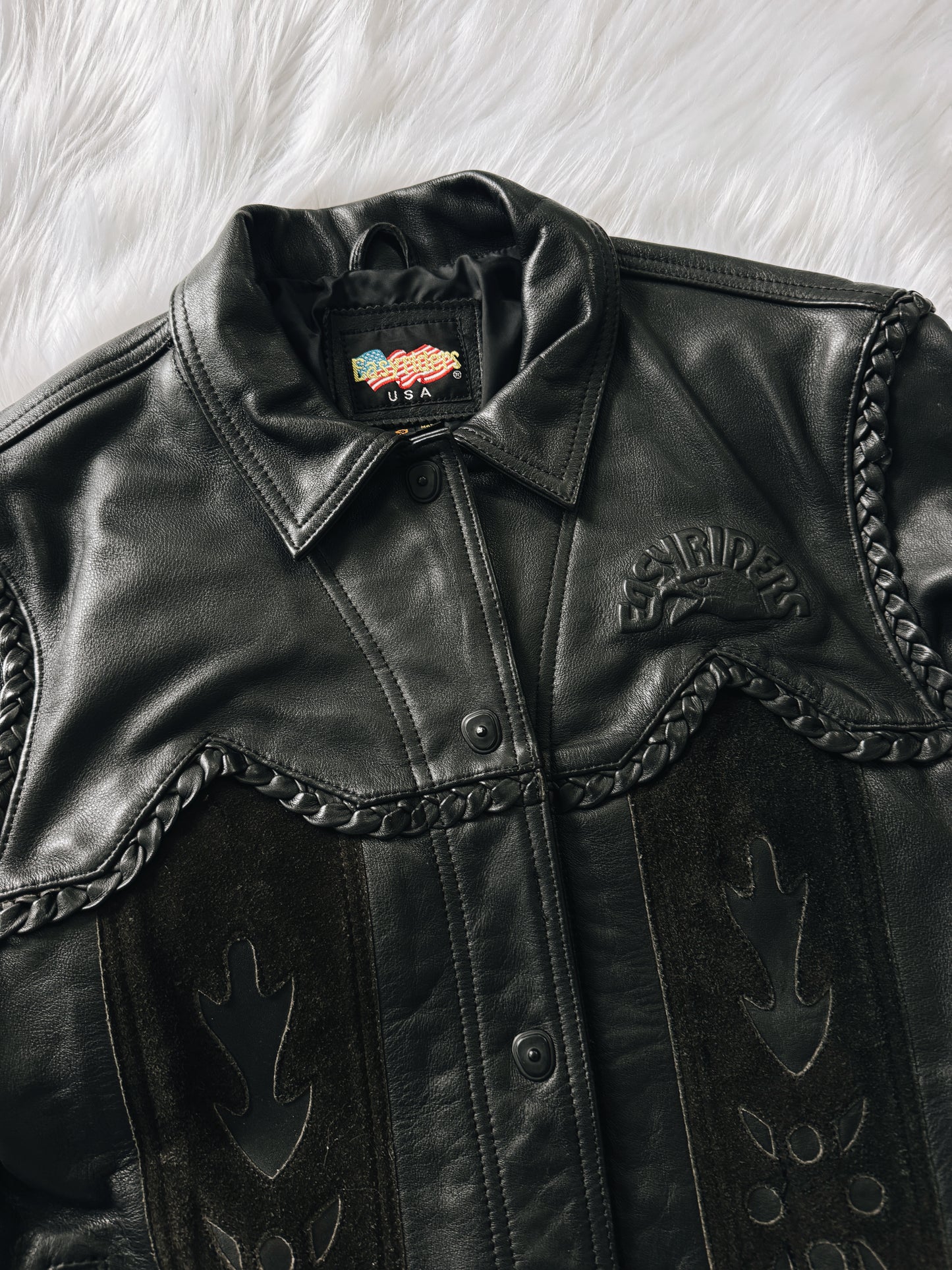 Vintage Easyriders Inlay Leather Jacket