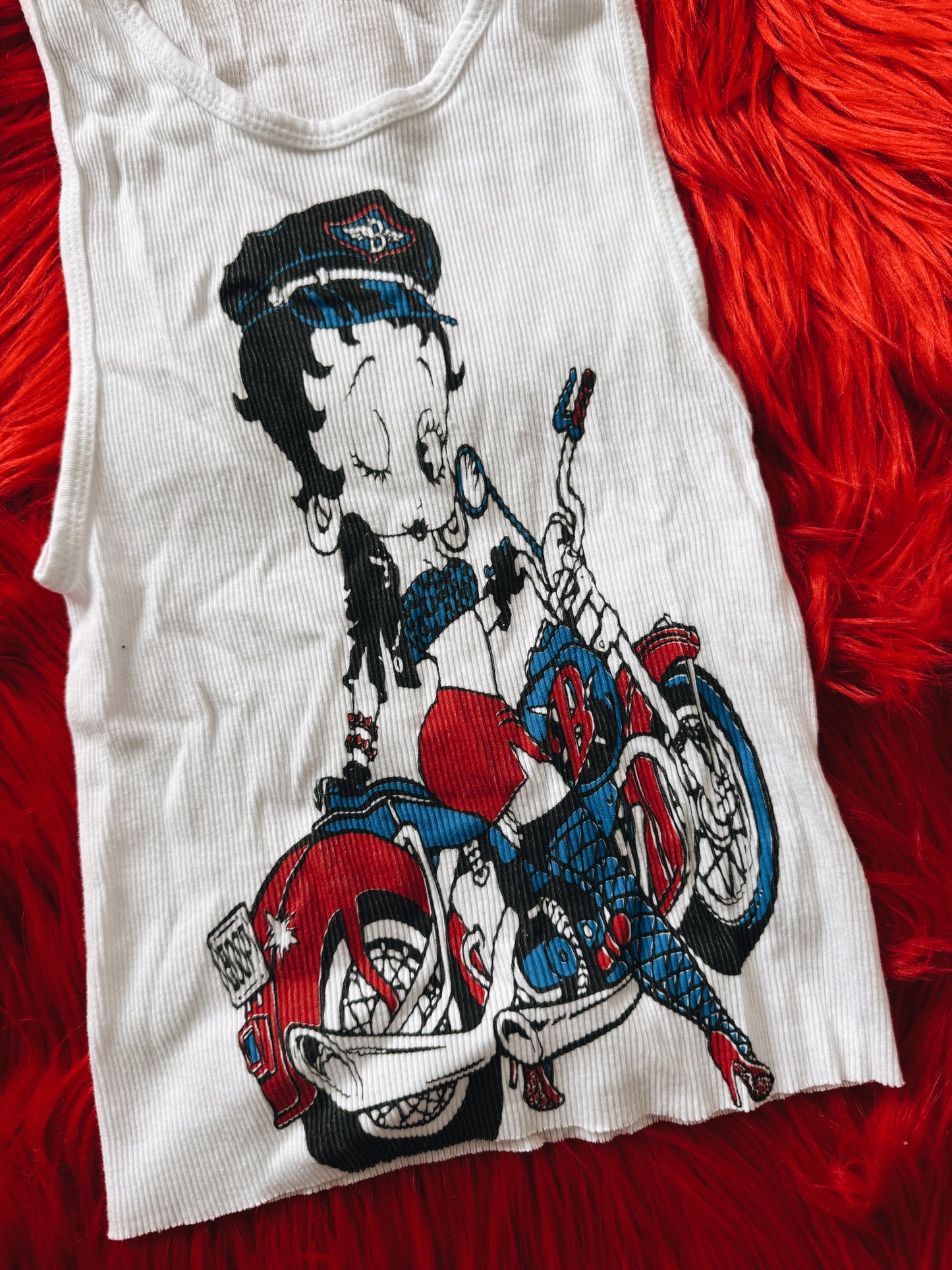 Biker Betty Boop Tank Top