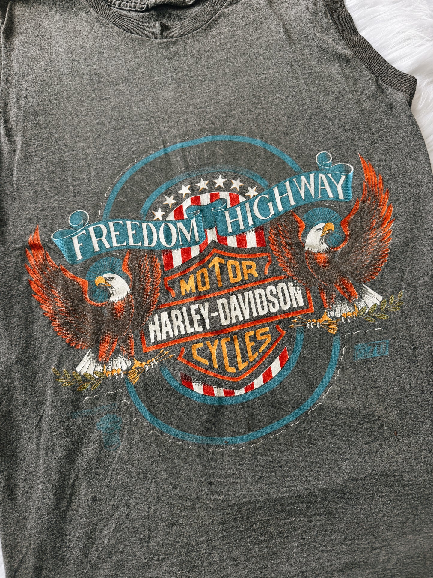 Vintage Harley Freedom Highway Tank Top