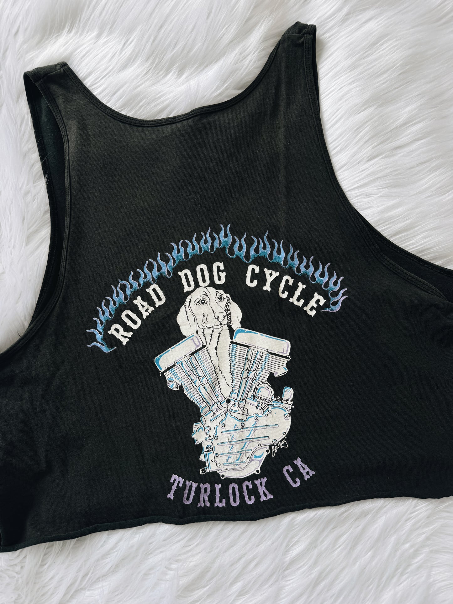 Vintage Road Dog Cycles Tank Top