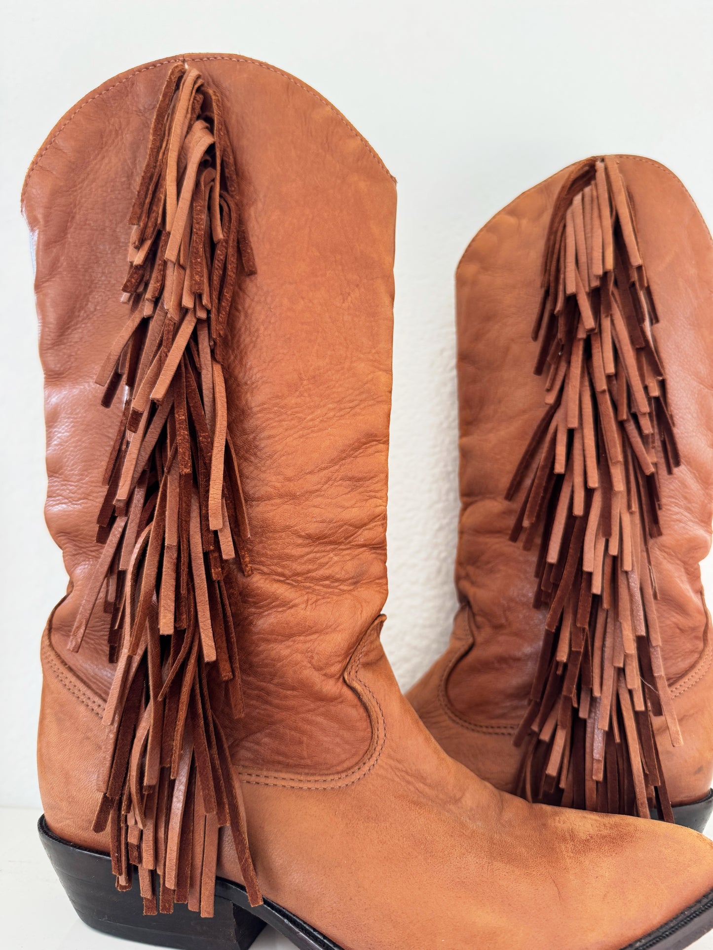 Vintage Zodiac Fringe Boots