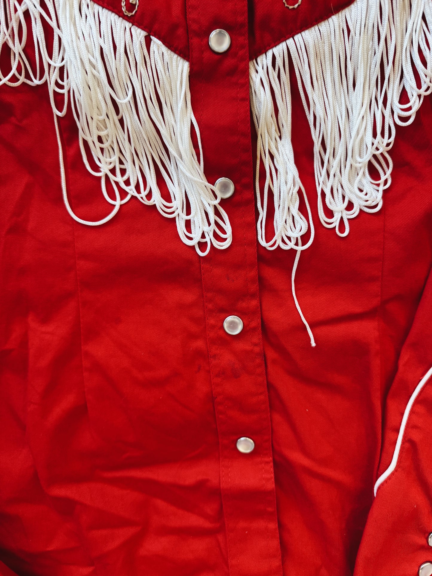 Vintage Rockmount Western Fringe Pearl Snap