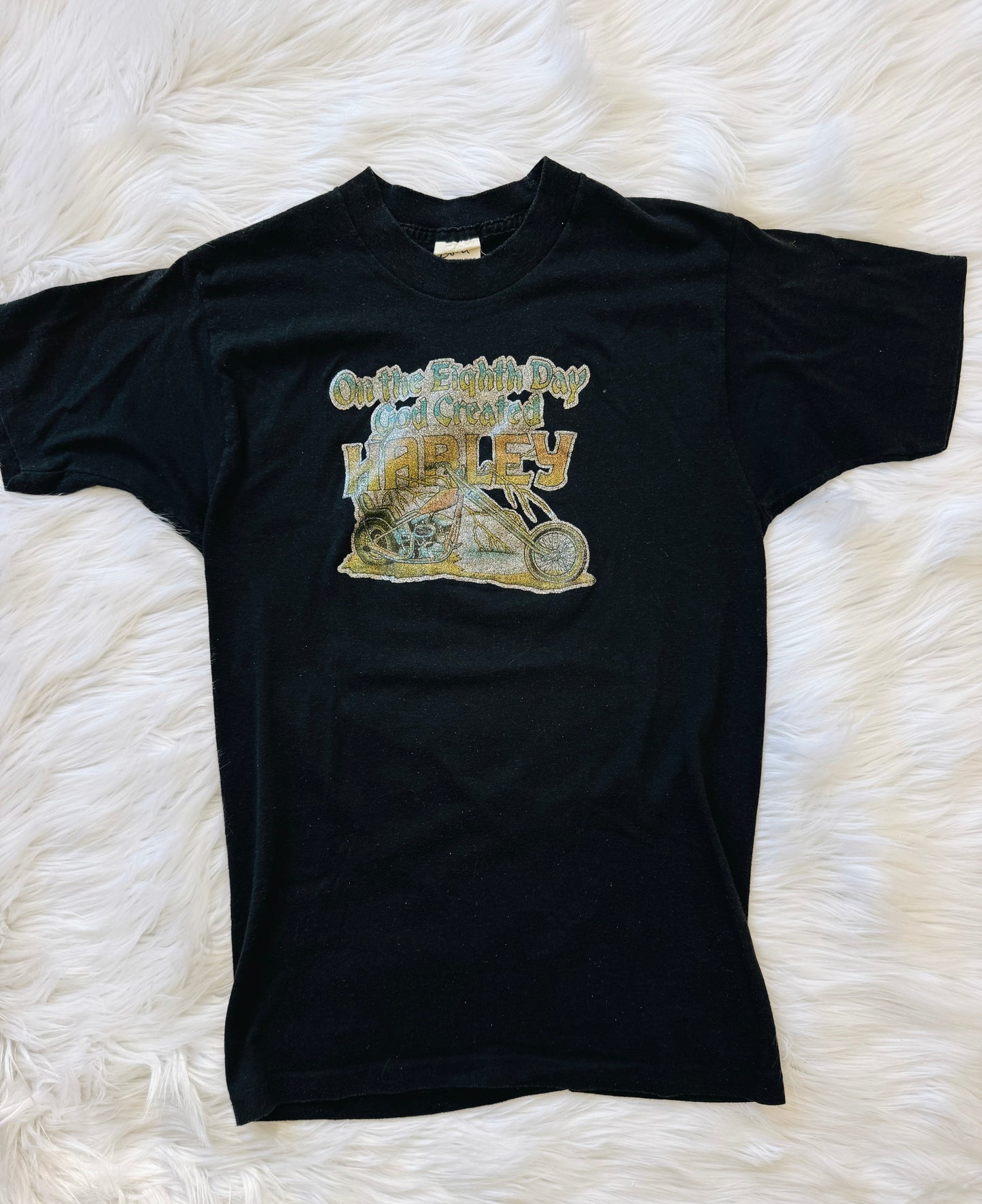 Vintage Eighth Day Harley Davidson Tee