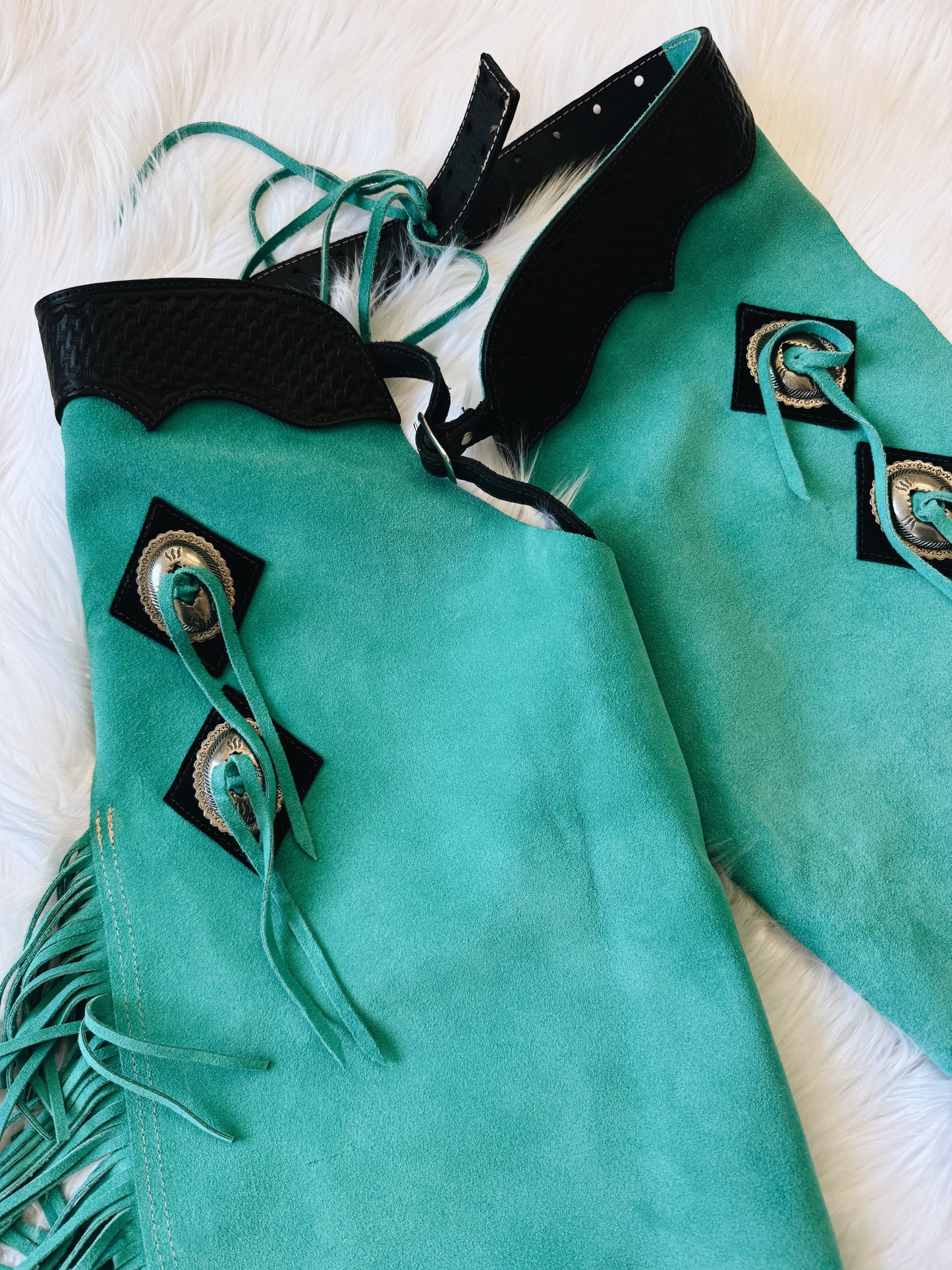 Vintage Turquoise Chaps