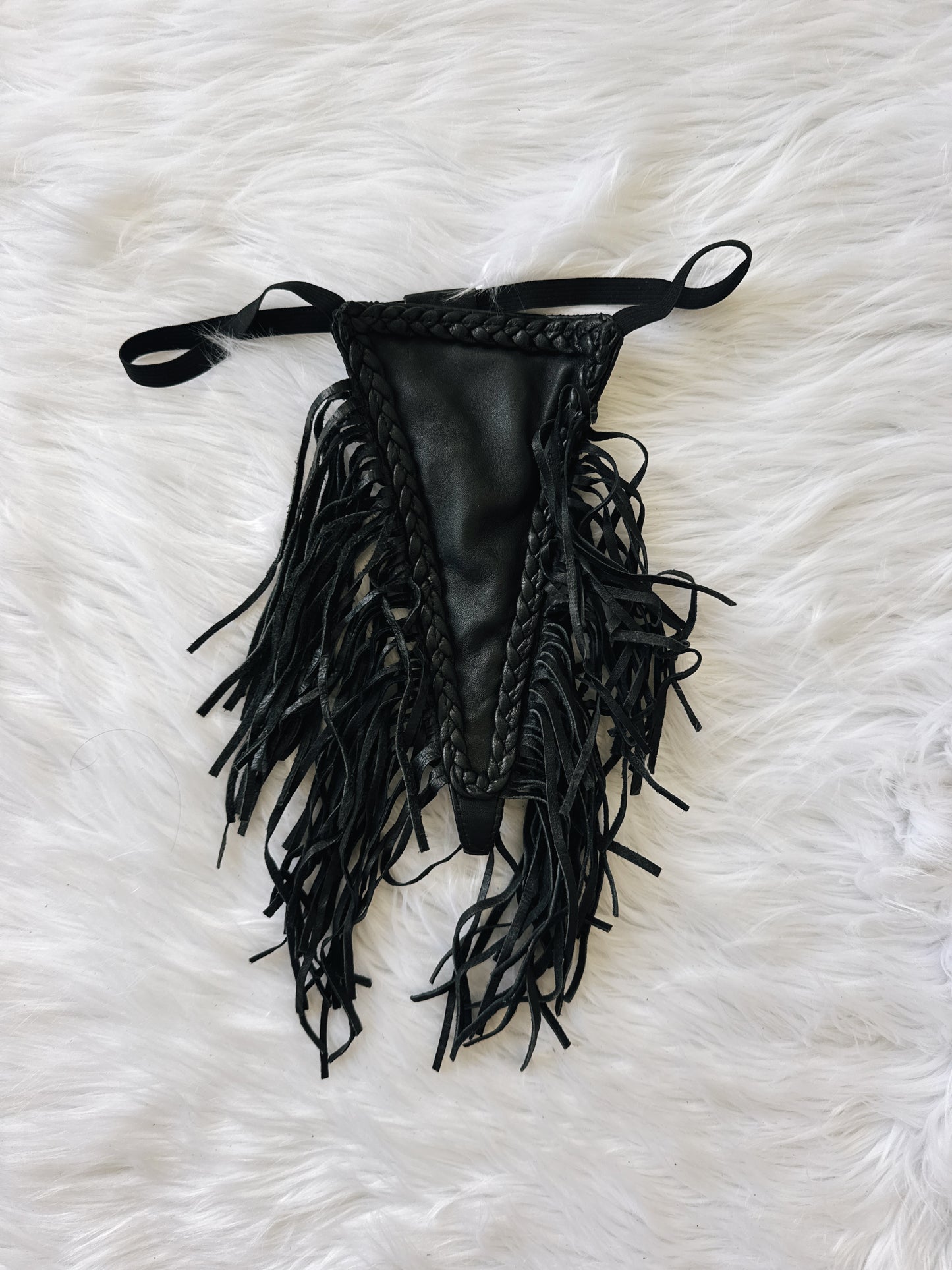 Vintage Leather Fringe Flame Bottoms