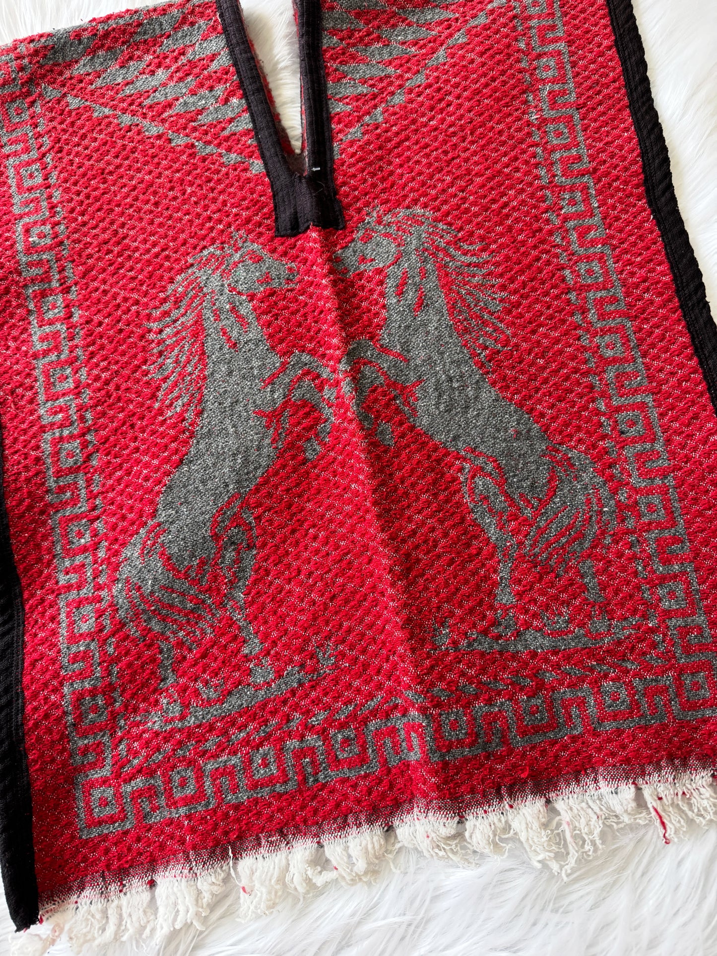 Vintage Horse Poncho