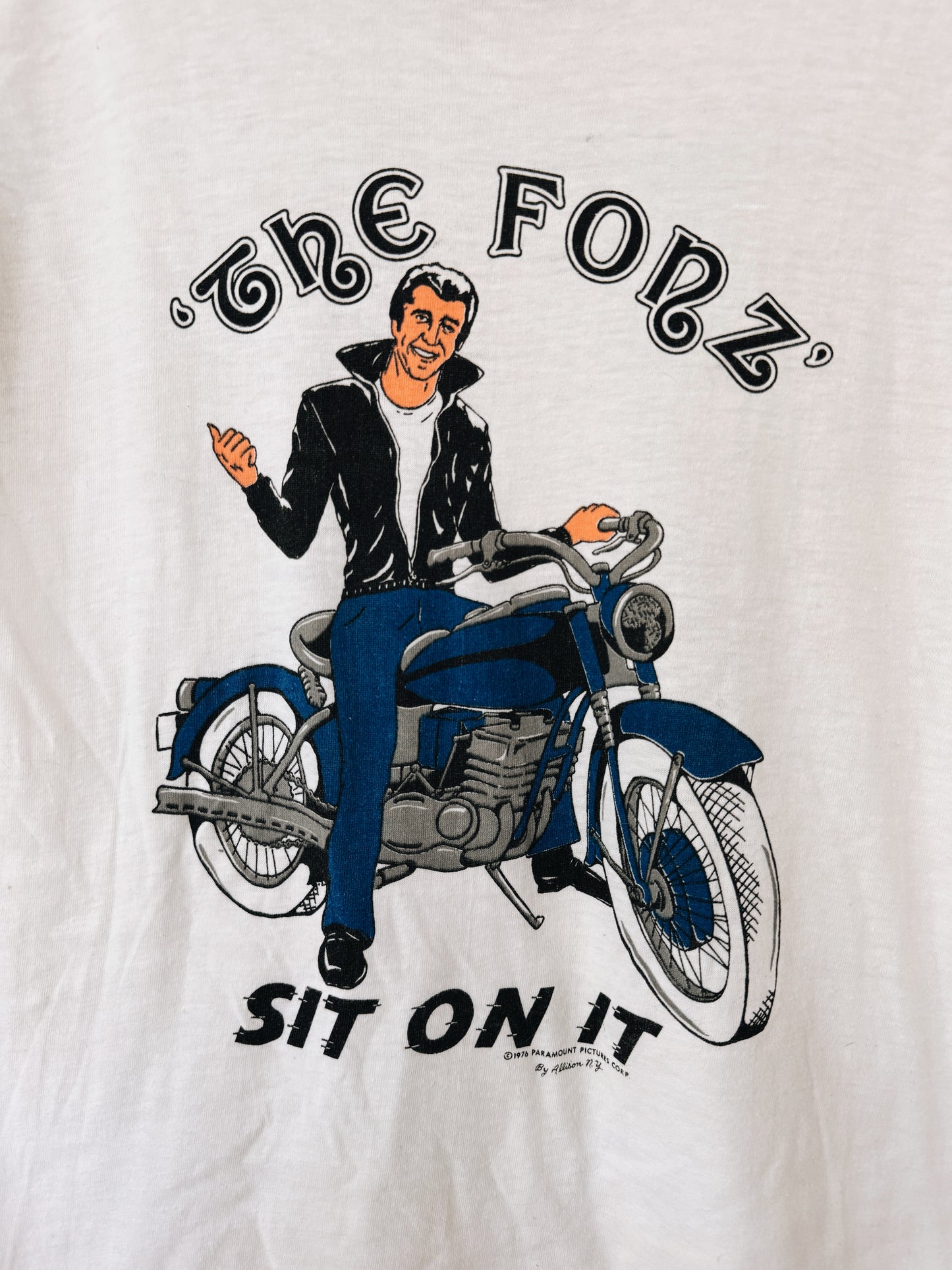 Vintage The Fonz Happy Days Ringer Tee