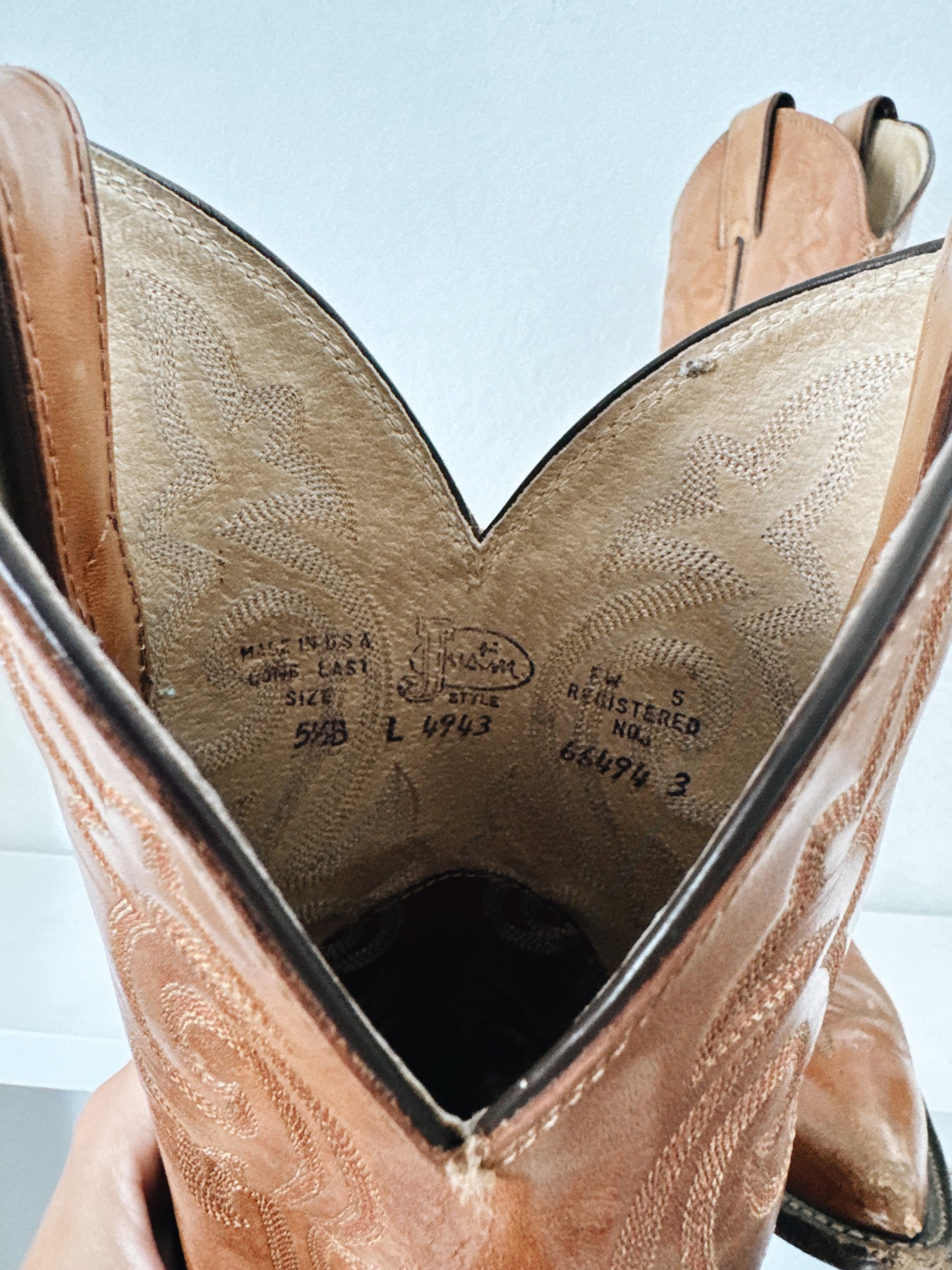 Vintage Justin Cowboy Boots