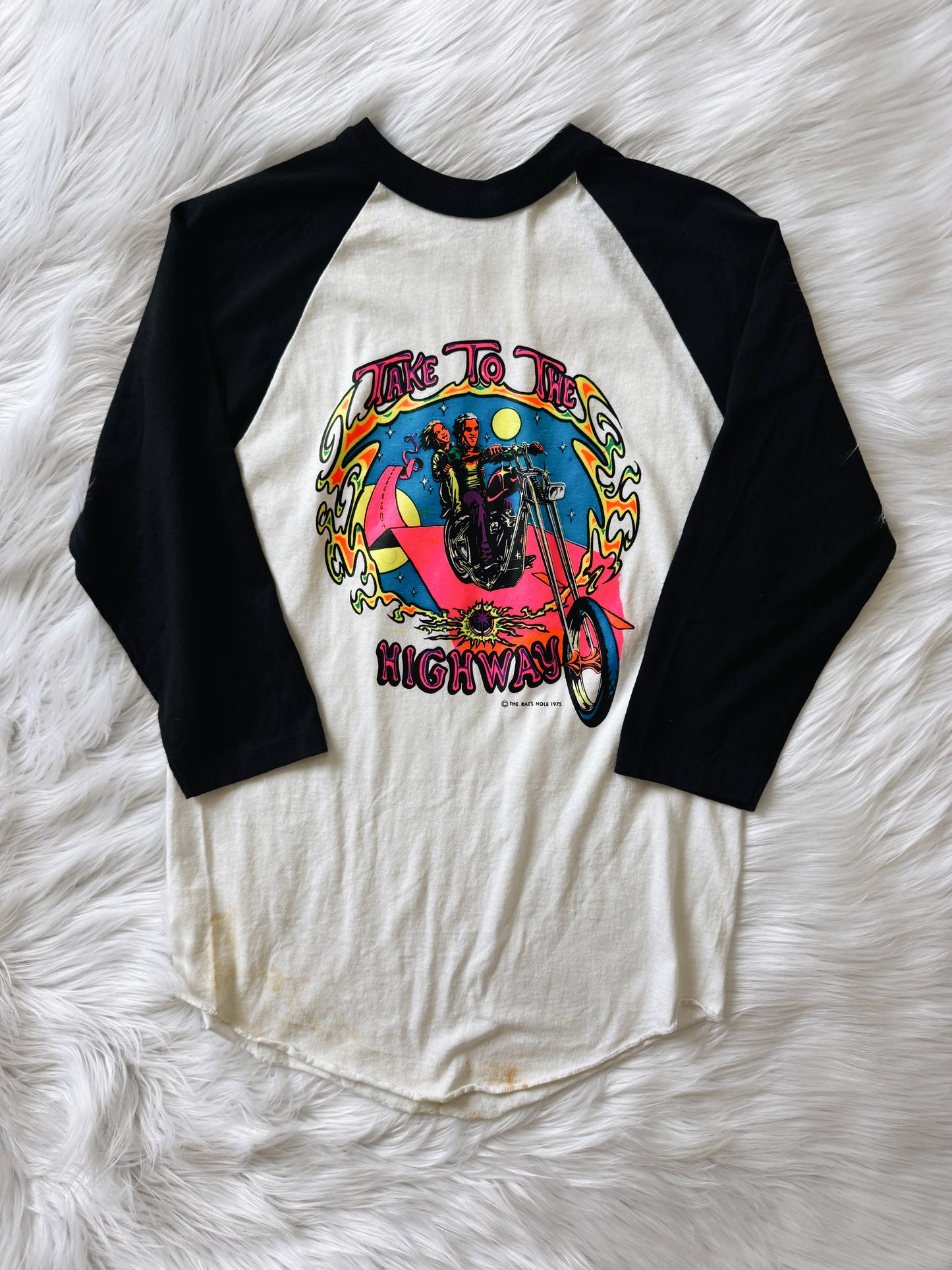 Vintage Take To The Highway Biker Tee