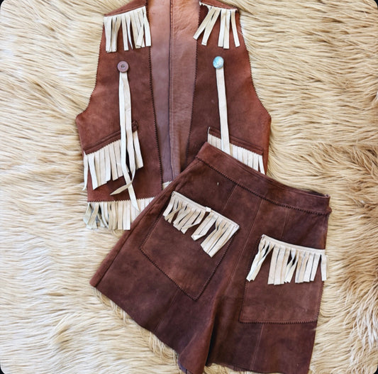 Vintage Cowgirl Two Piece Set