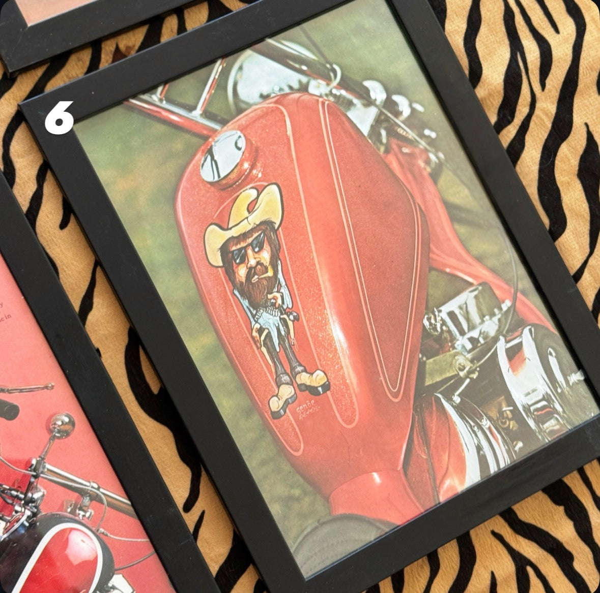 Vintage Framed Easyriders Magazine Art