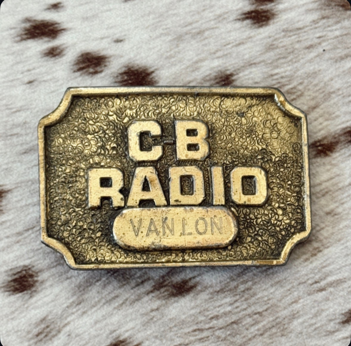 Vintage CB Radio Belt Buckle