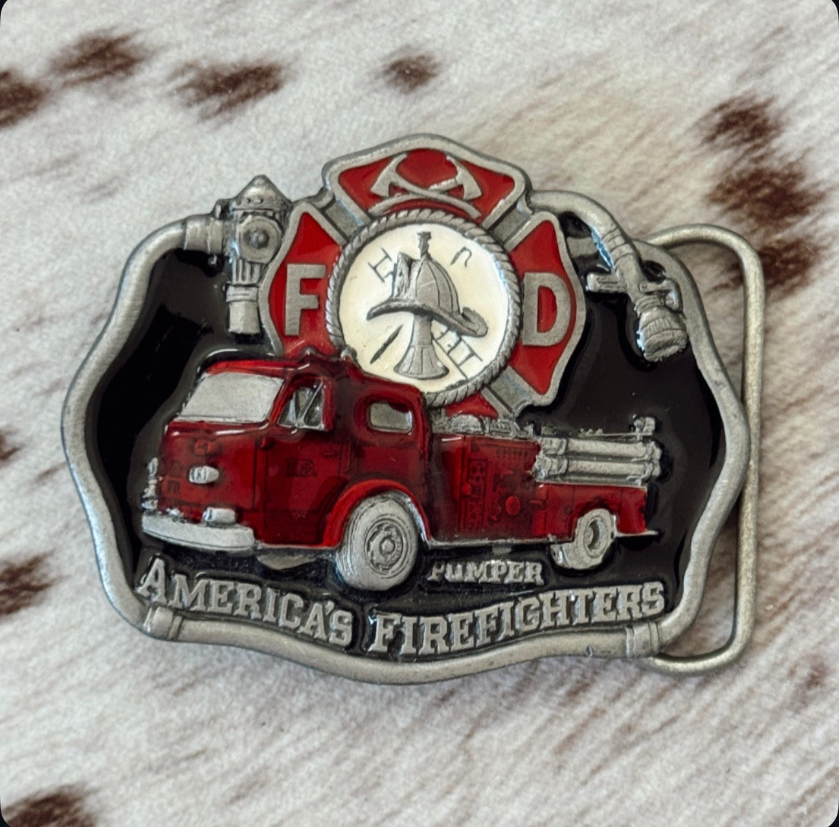Vintage Firefighter Belt Buckle