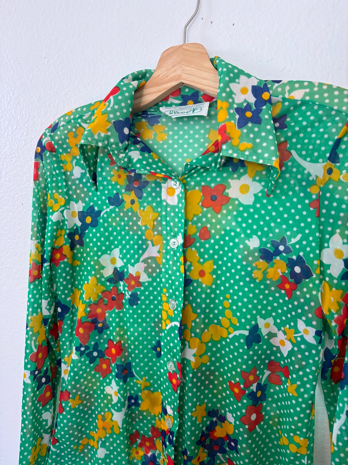 Vintage 70s Floral Shirt