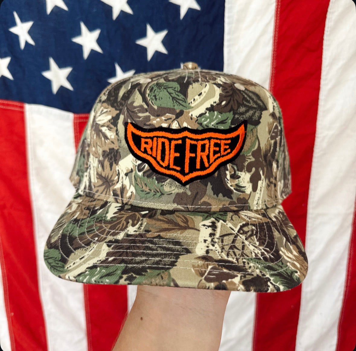 Ride Free Camo Hat