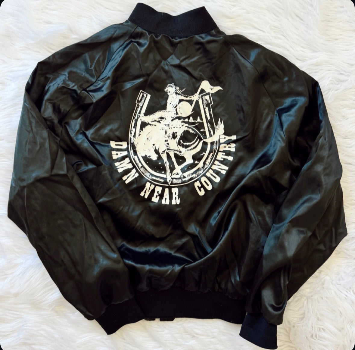 Vintage Damn Near Country Bomber Jacket