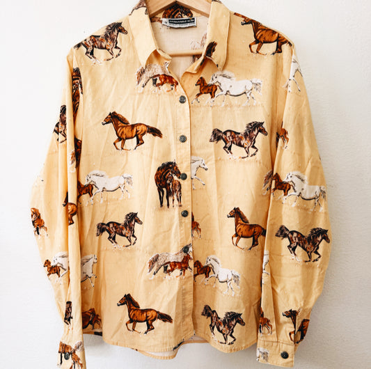 Vintage Horses Panhandle Slim Top