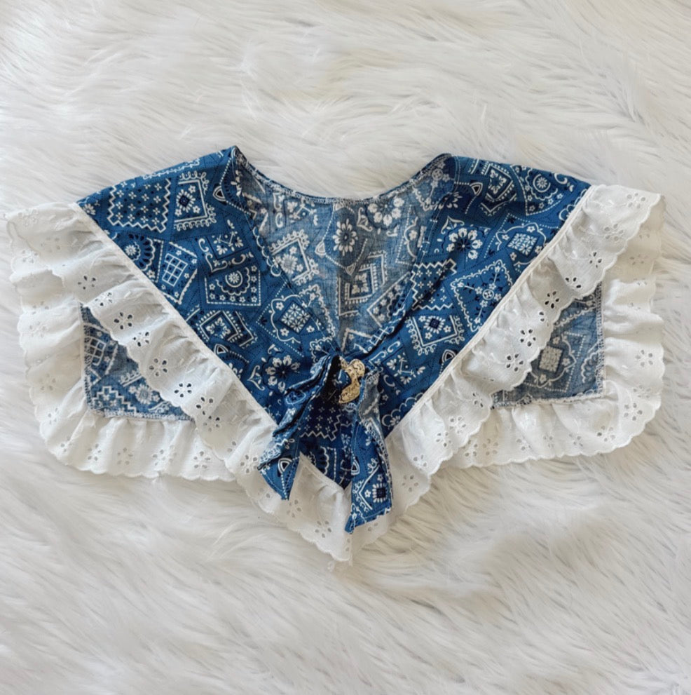 Vintage Western Shawl Top