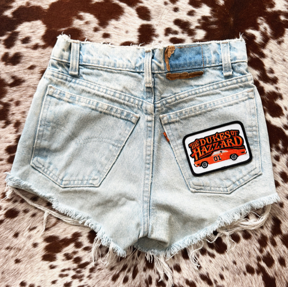 Vintage Orange Tab Levi Patch Shorts