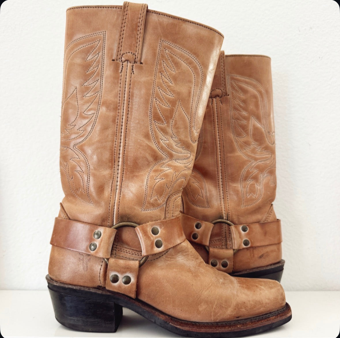 Vintage Frye Biker Boots