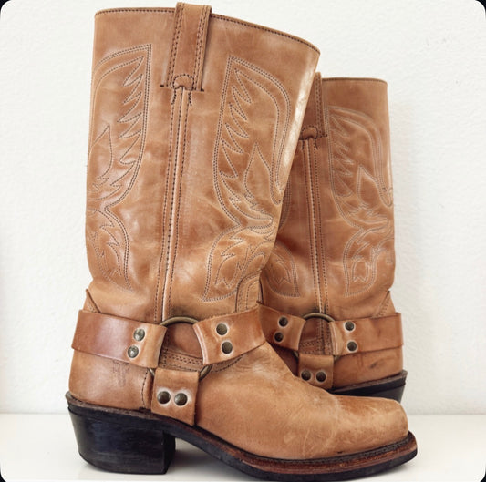 Vintage Frye Biker Boots