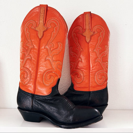 Vintage Ferrini Genuine Ostrich Boots