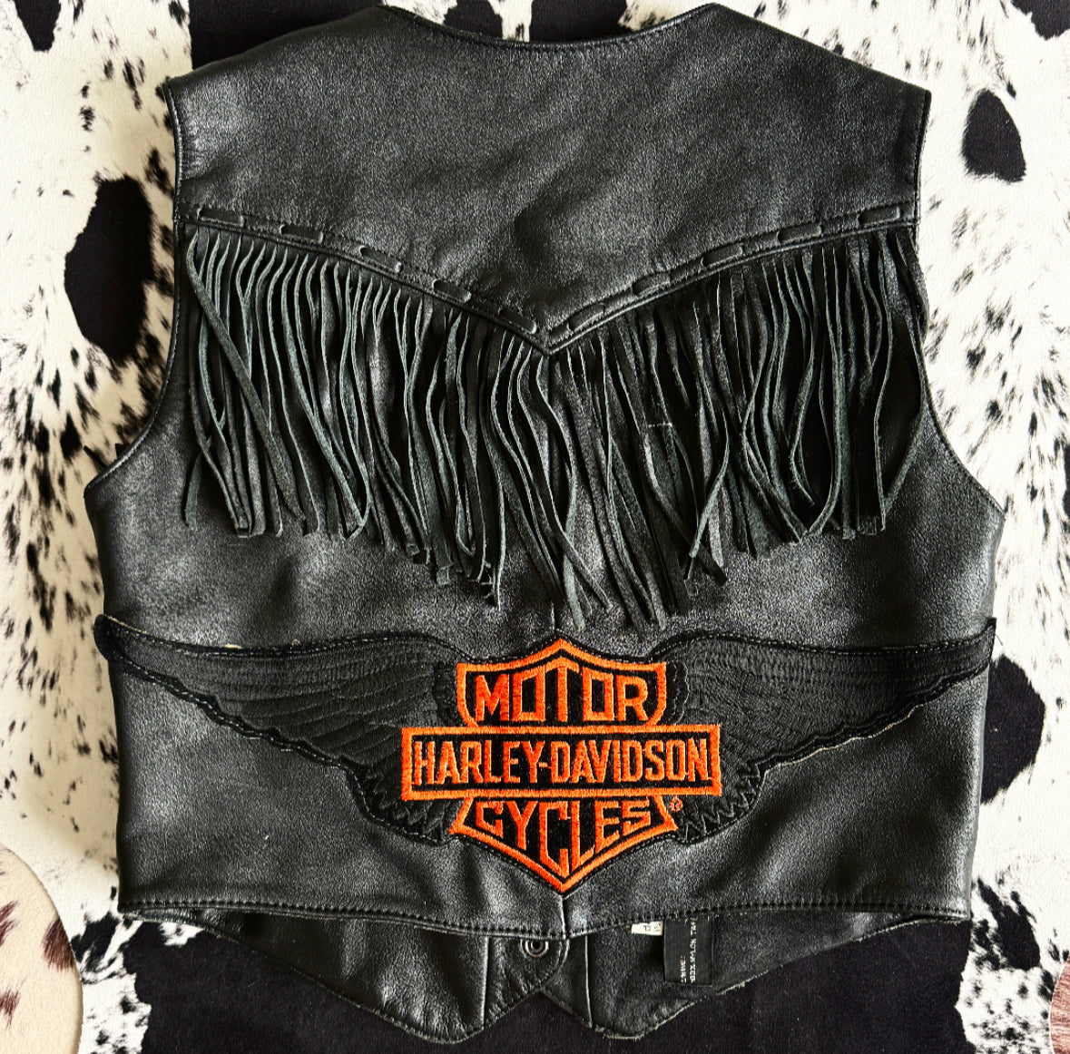 Vintage Harley Patch Vest