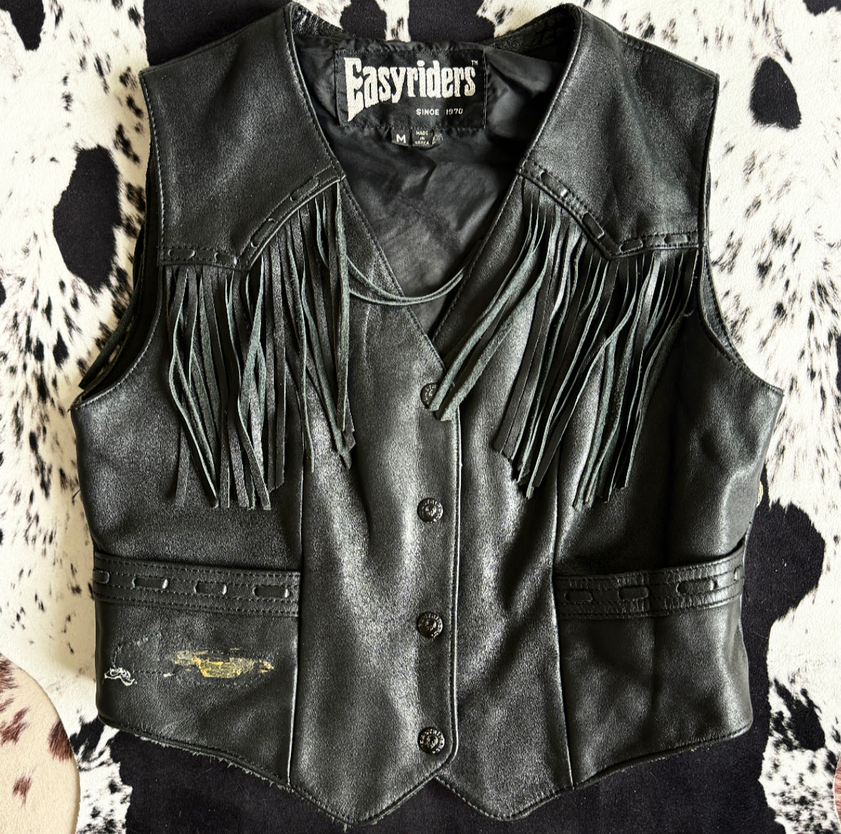 Vintage Harley Patch Vest