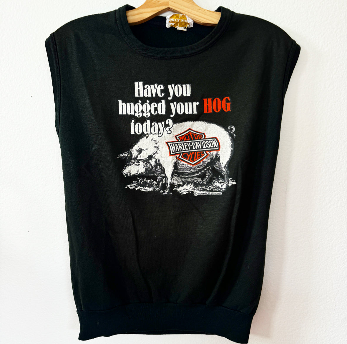 Vintage Harley Hog Sweatshirt Tank