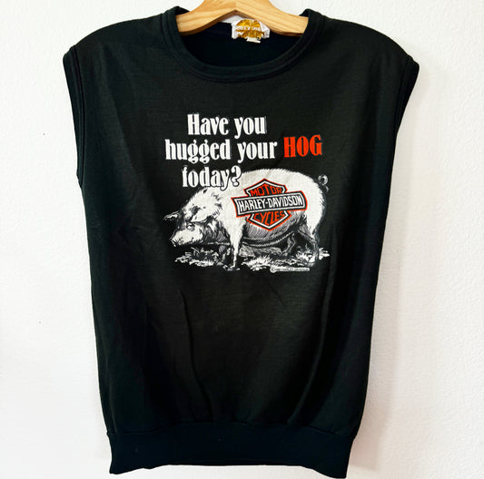 Vintage Harley Hog Sweatshirt Tank