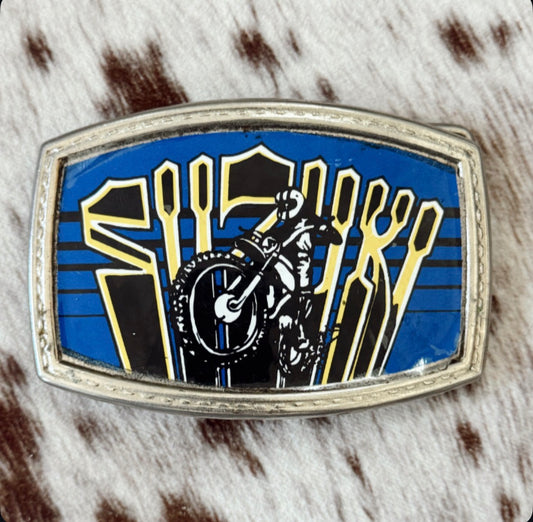 Vintage Suzuki Belt Buckle