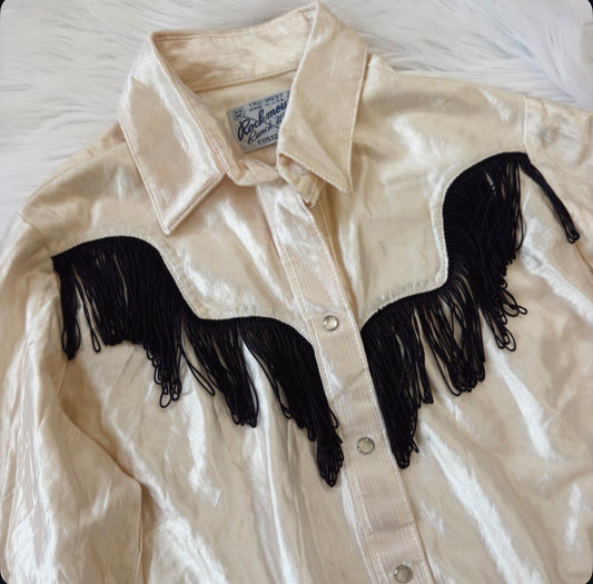 Vintage Rockmount Fringe Pearl Snap