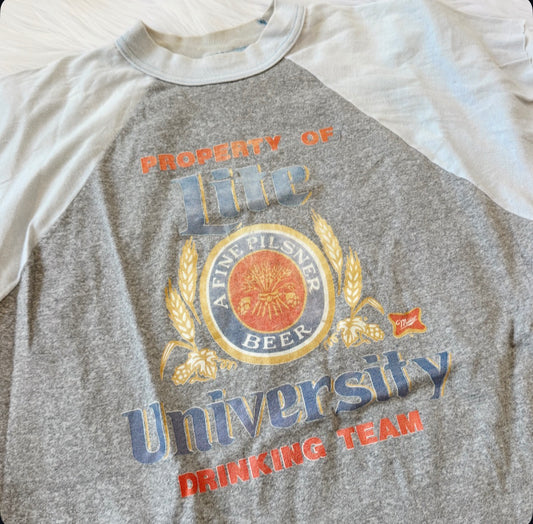 Vintage Miller Lite Drinking Team Tee