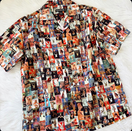 Vintage Playboy Cover Button Up