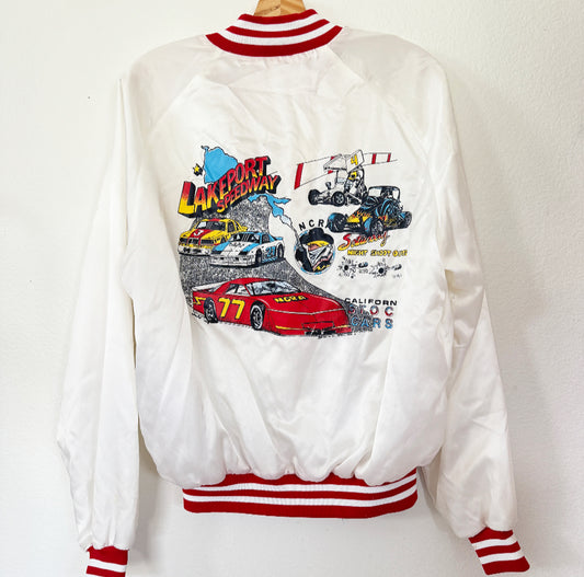 Vintage Lakeport Speedway Bomber Jacket