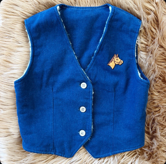 Vintage Kids Horse Vest