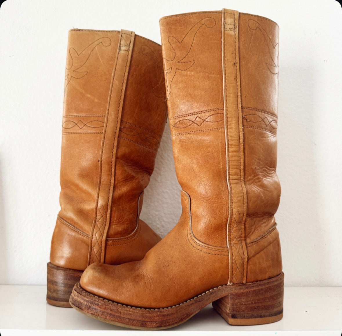 Vintage Longhorn Campus Boots