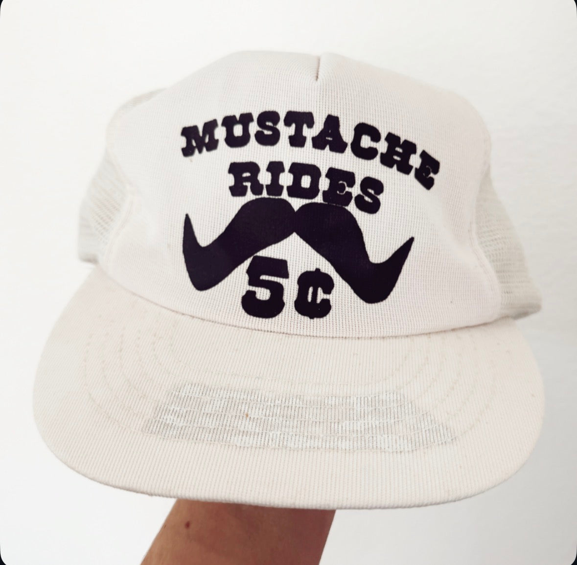 Vintage Mustache Rides Hat