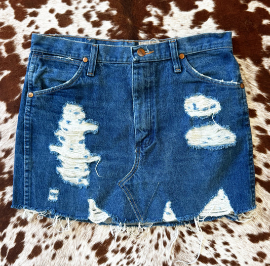 Vintage Wrangler Denim Skirt