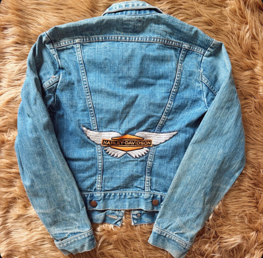 Vintage Wrangler Harley Denim Jacket