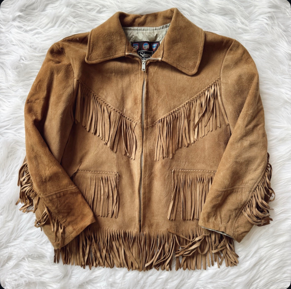 Vintage Suede Fringe Jacket