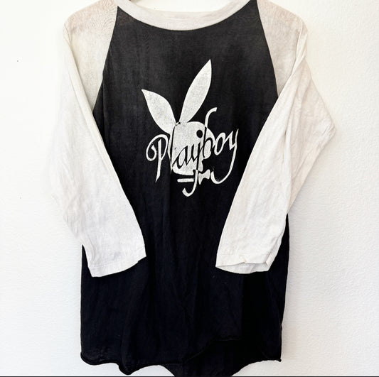 Vintage 70s Playboy Baseball Sleeve Tee