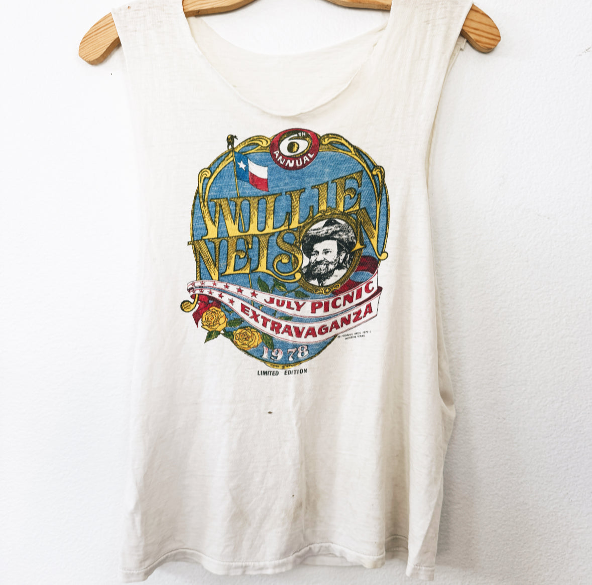 Vintage Willie Nelson 1978 Concert Tank