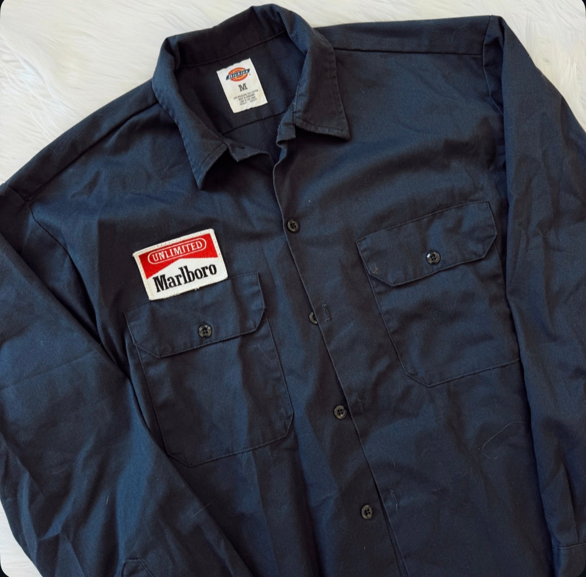Vintage Marlboro Patch Button Up