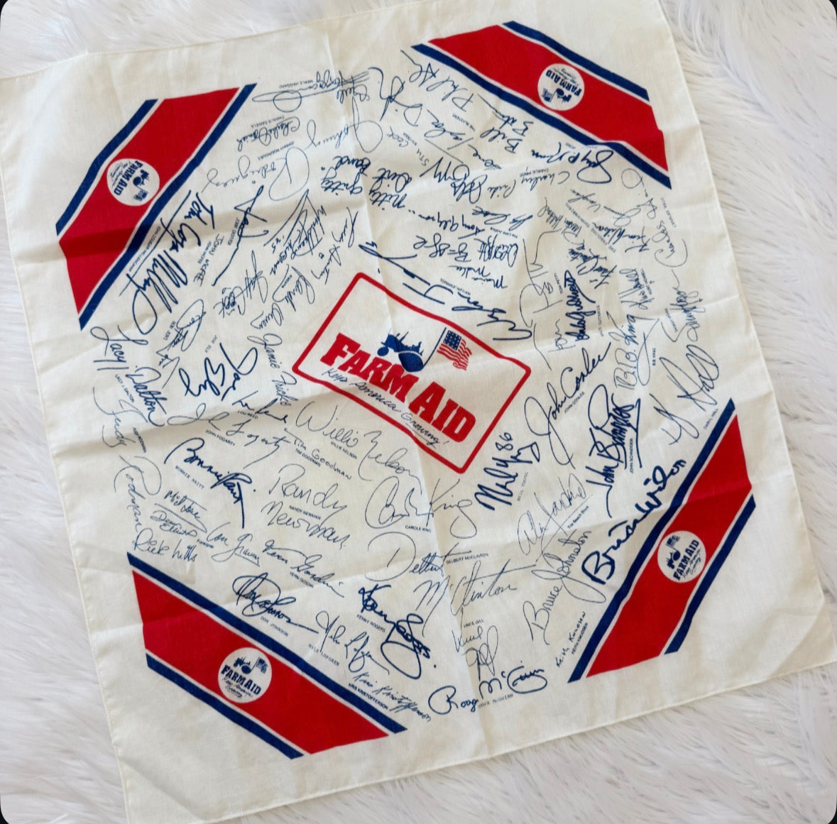 Vintage Farm Aid Bandana