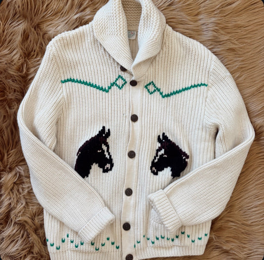 Vintage Horse Cowichan Sweater