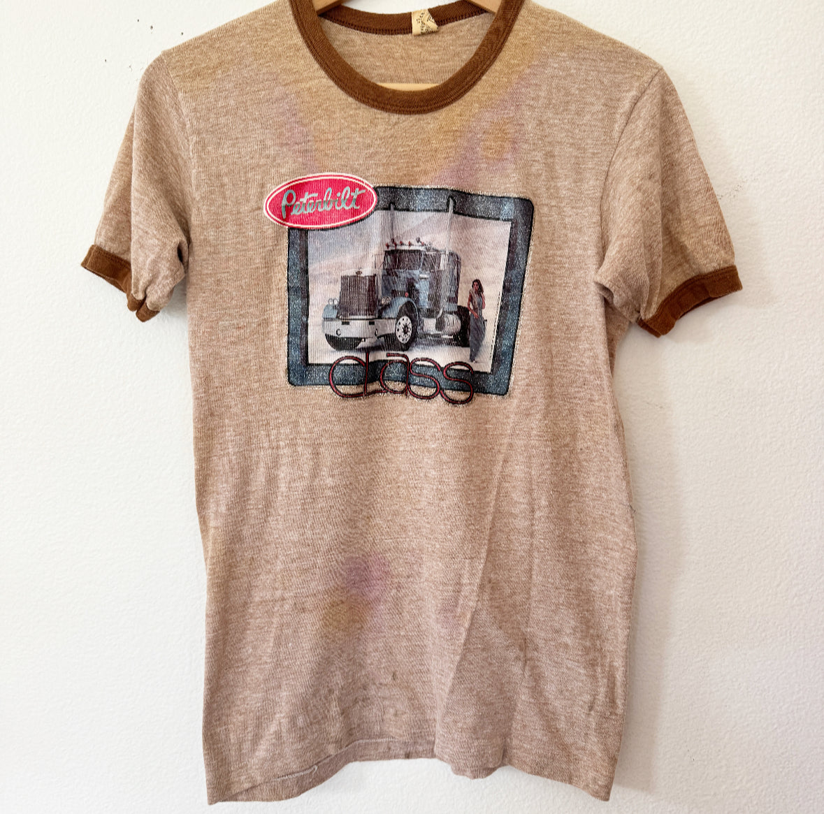 Vintage Peterbilt Ringer Tee