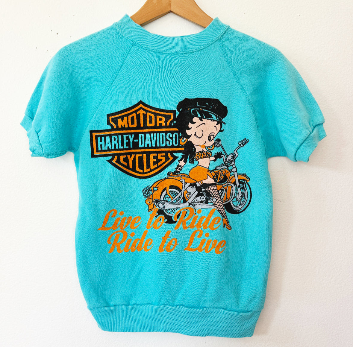 Vintage Biker Betty Boop Sweatshirt