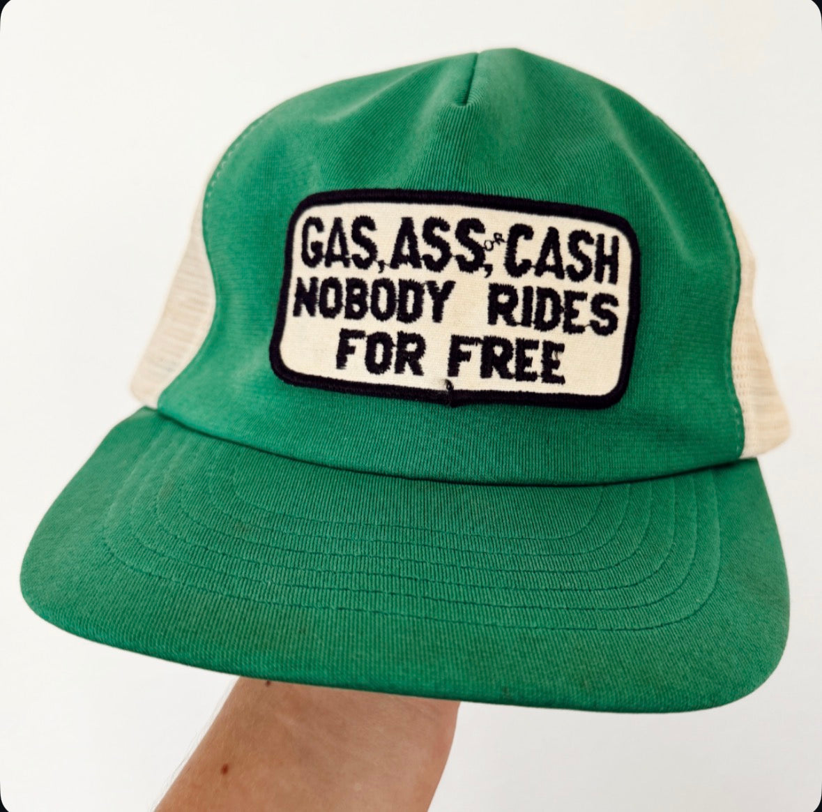 Vintage Nobody Rides Free Hat