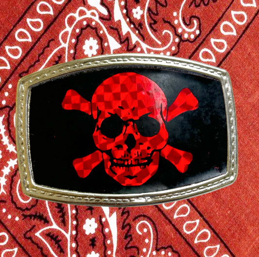 Vintage Skull Belt Buckle